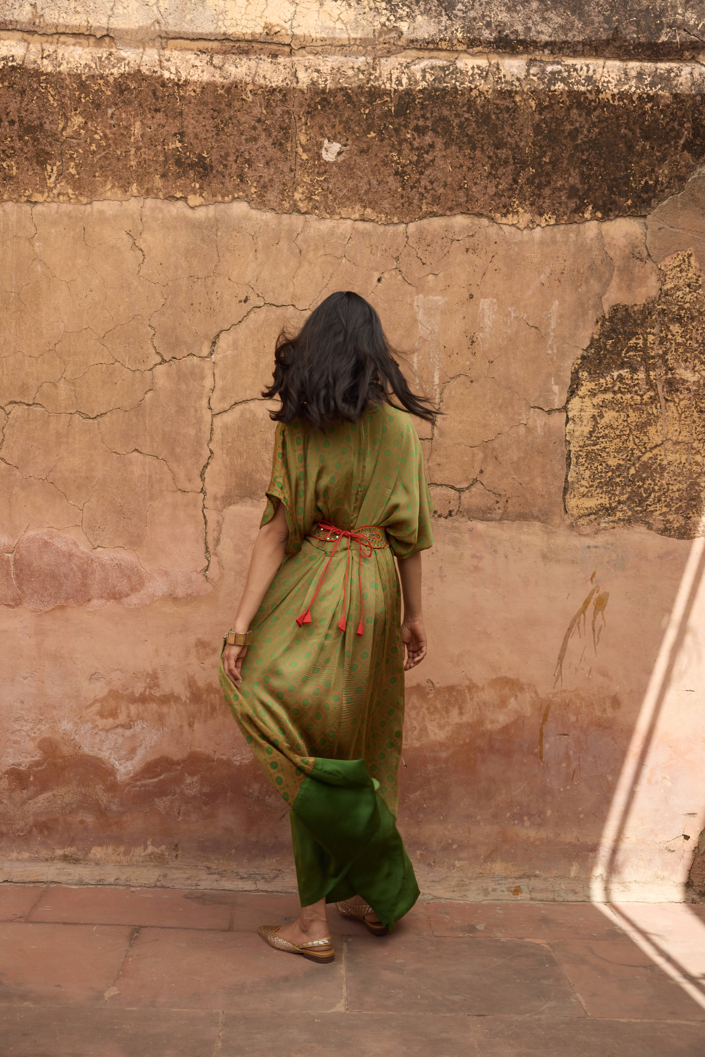 Haldi Nashpal Dress with Embroidered Belt