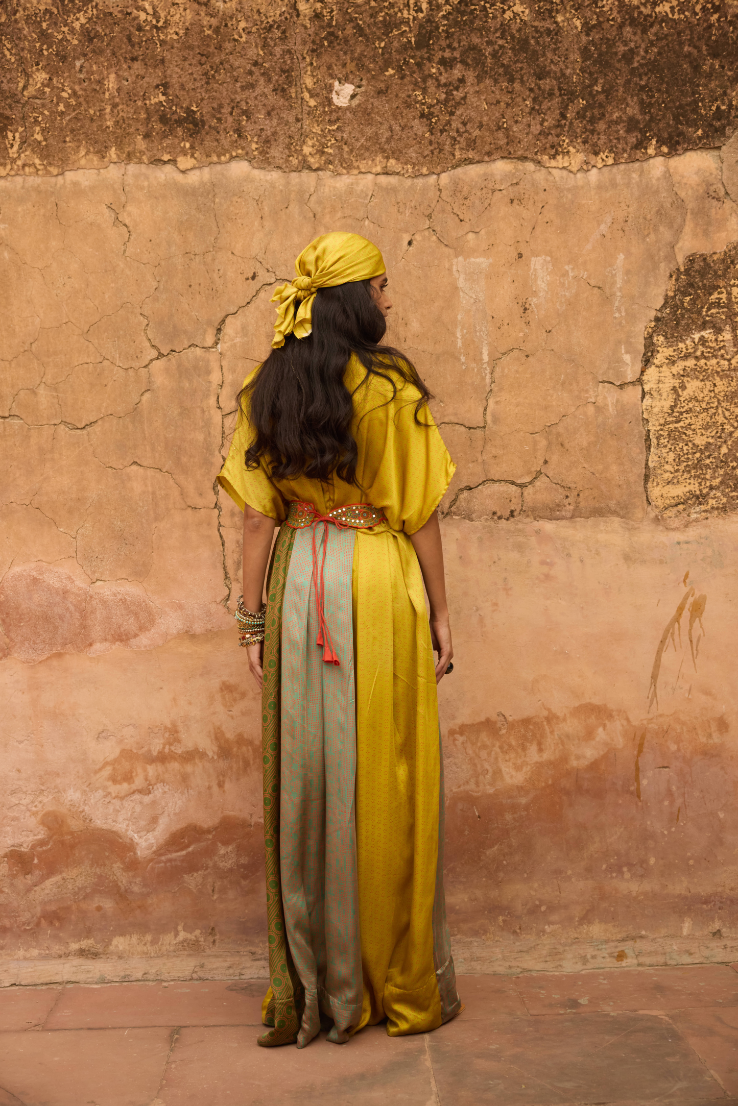 Haldi Nashpal Dress with Embroidered Belt