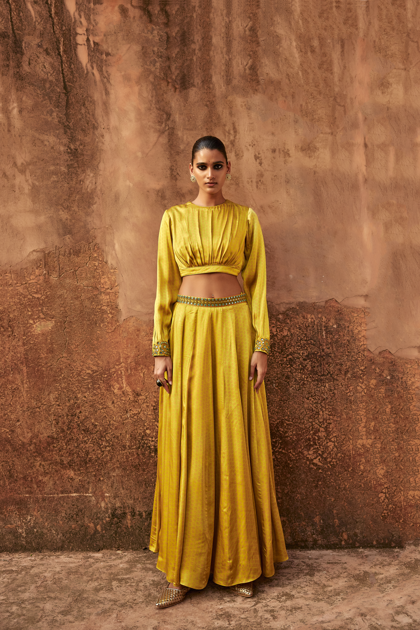 Yellow Skirt Set