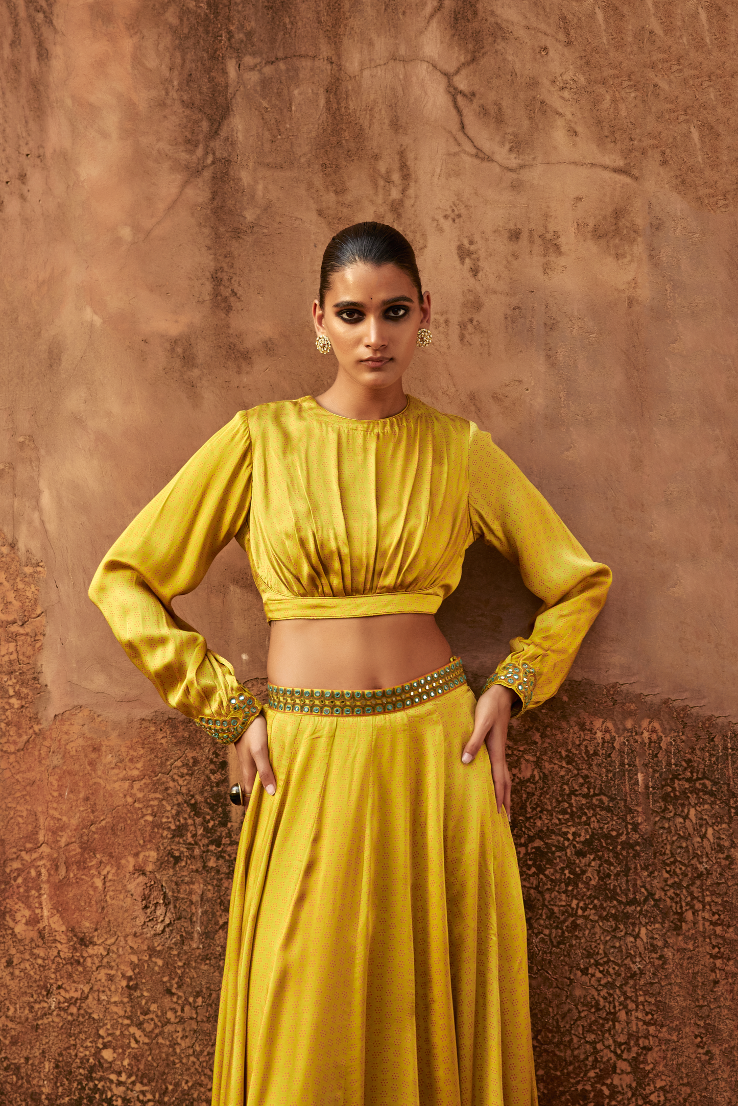 Yellow Skirt Set