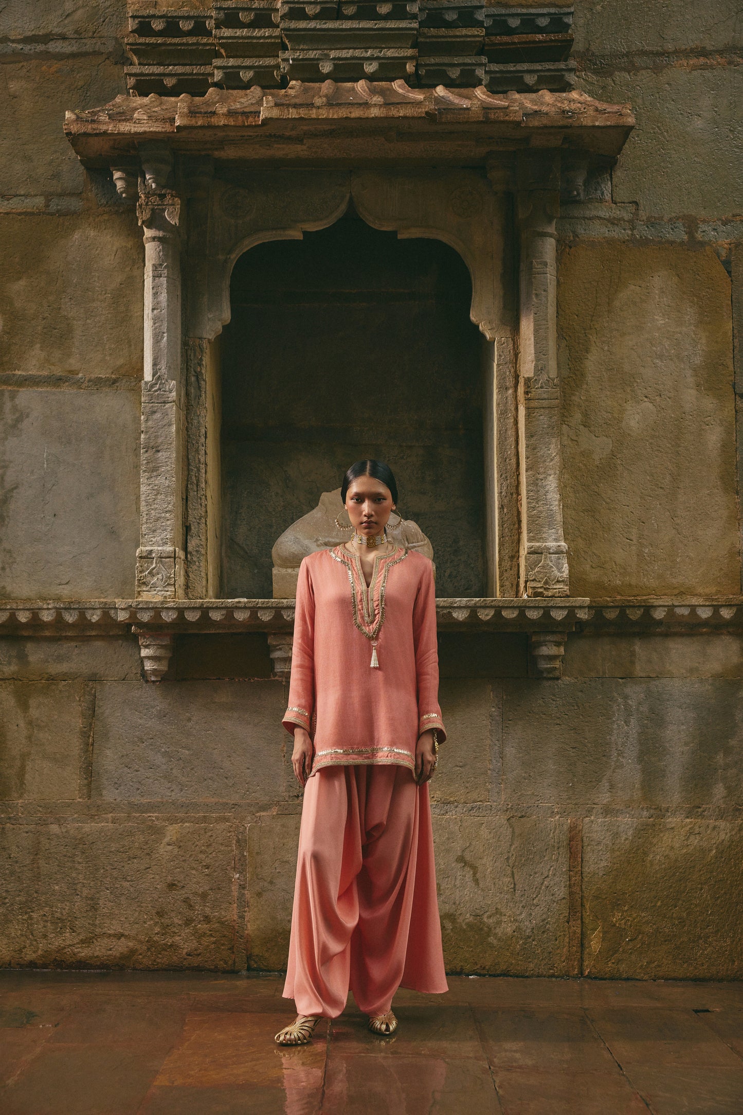Dhoti & Short Kurti Set