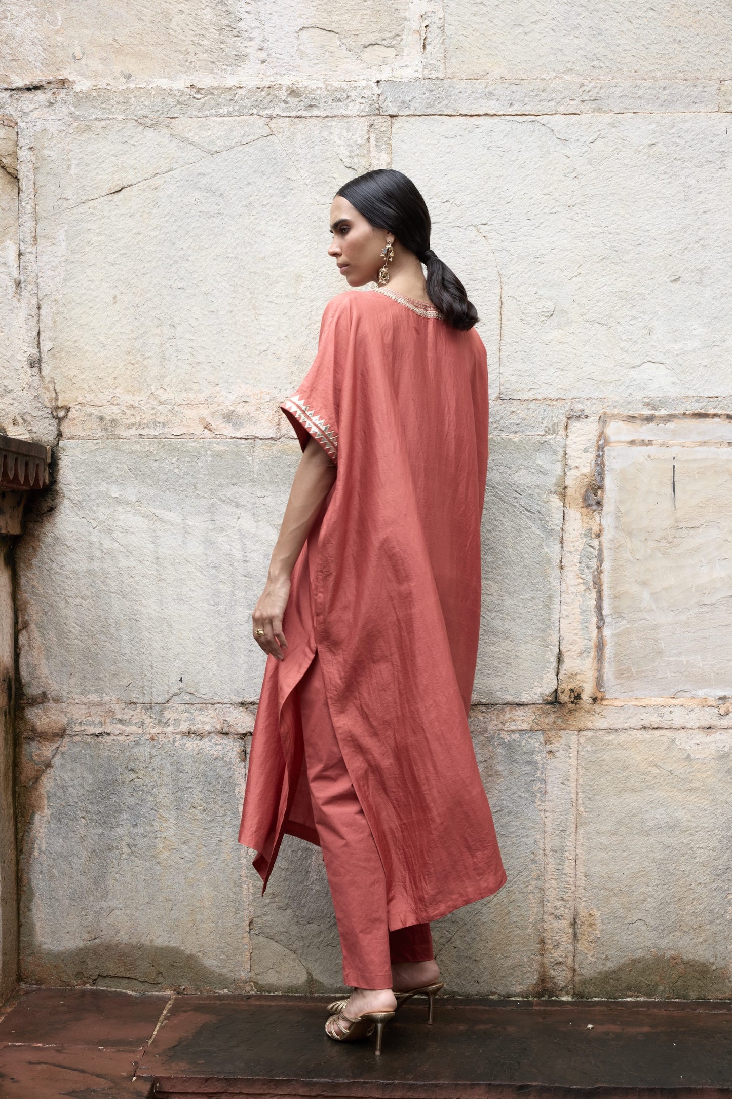 Red Kaftan Set