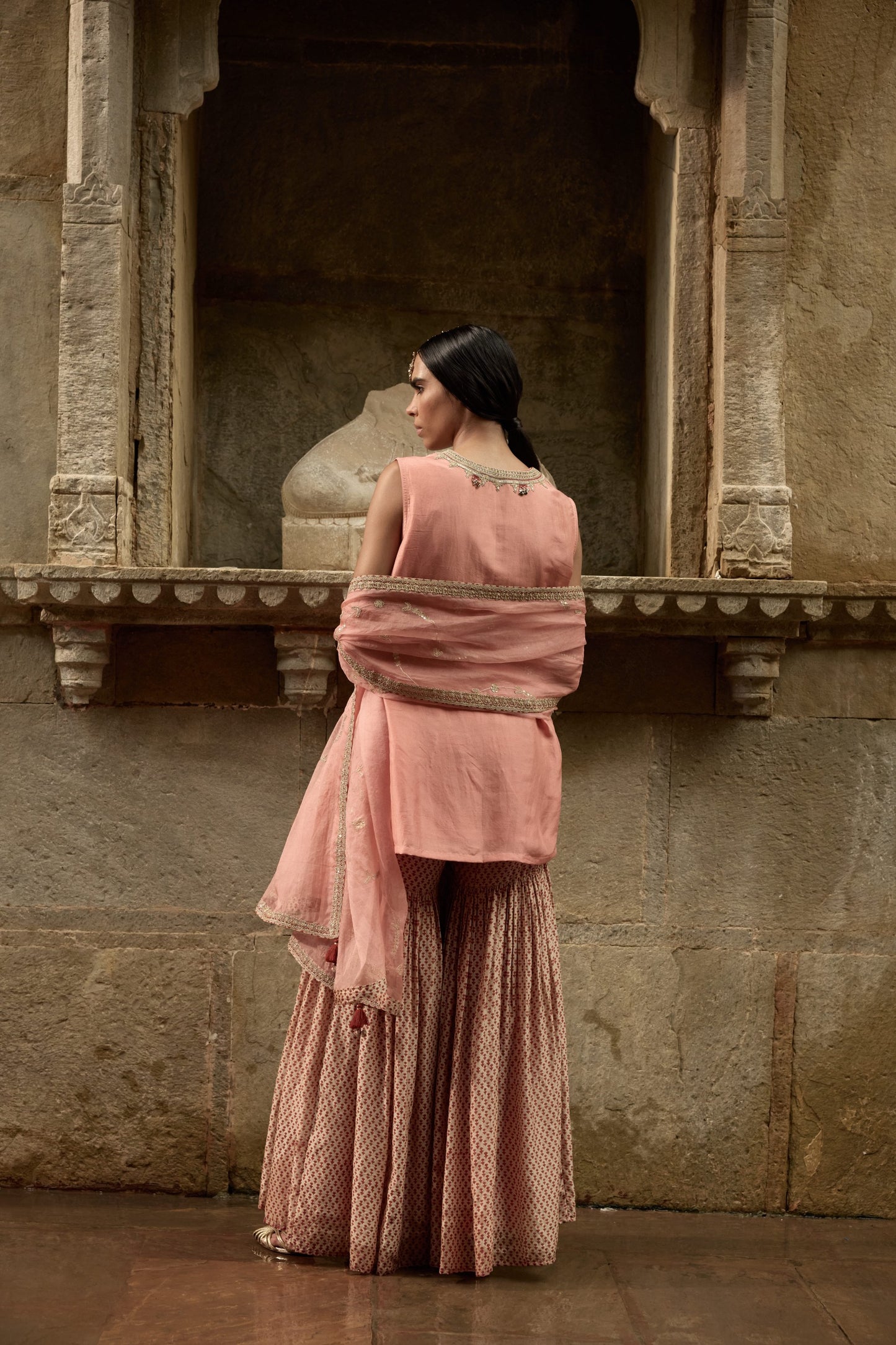 Rose Jaipur Sharara Set