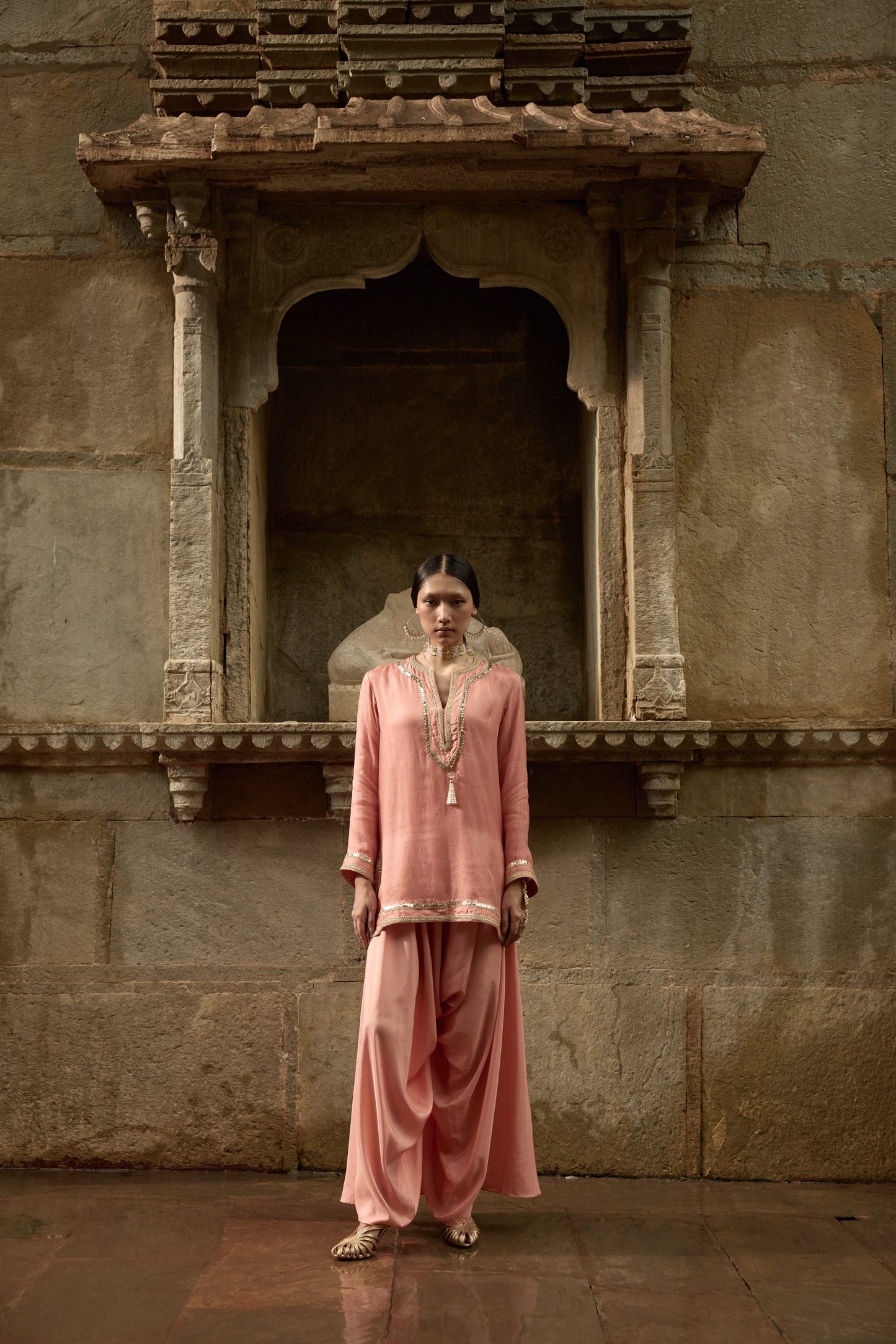 Dhoti & Short Kurti Set