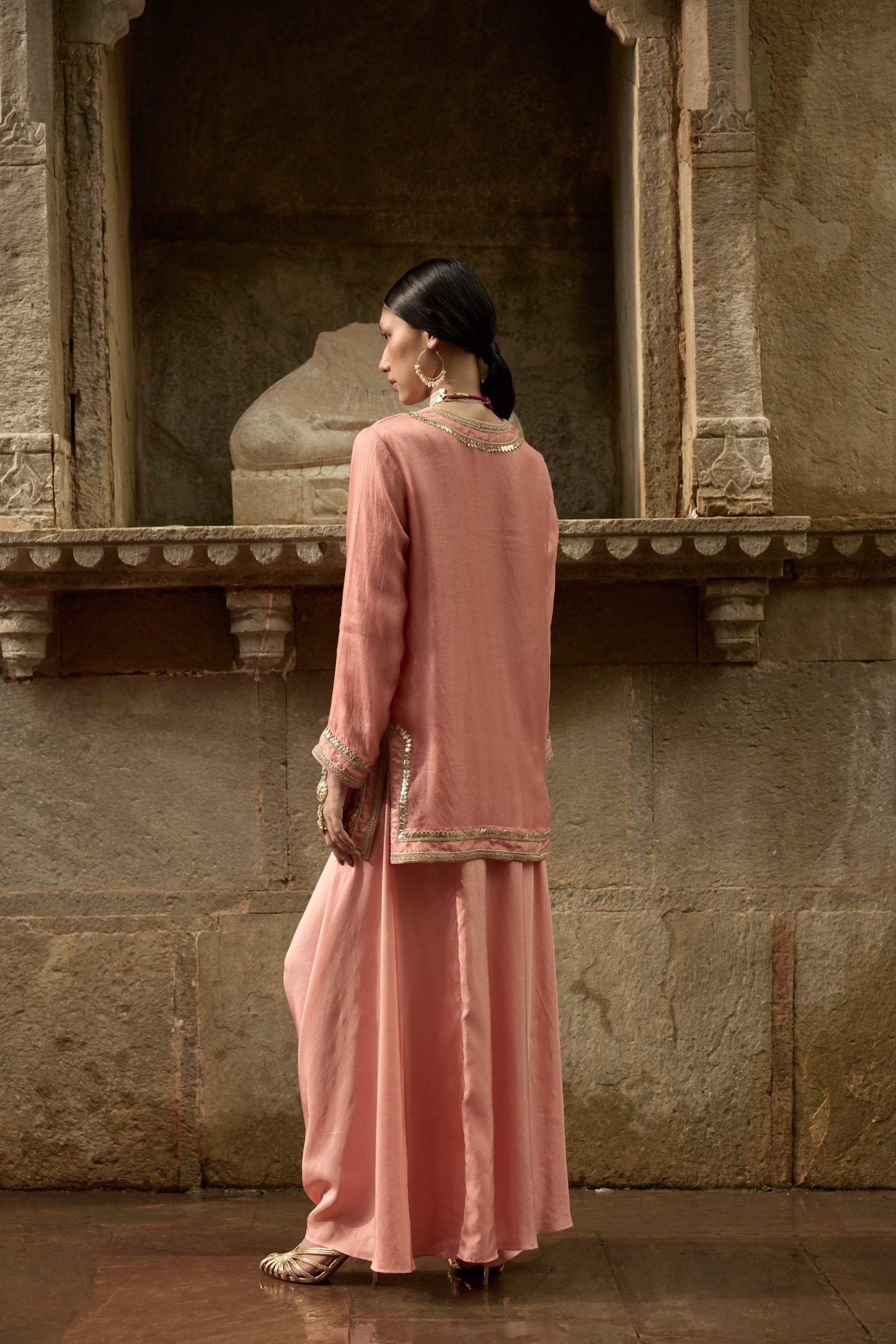 Dhoti & Short Kurti Set