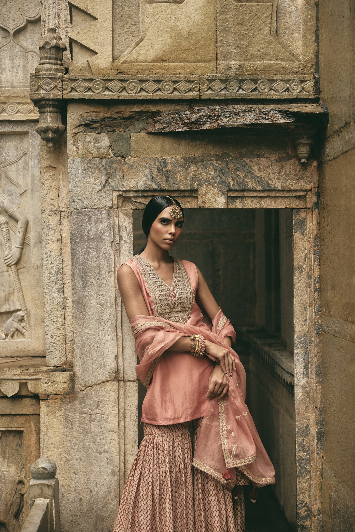 Rose Jaipur Sharara Set
