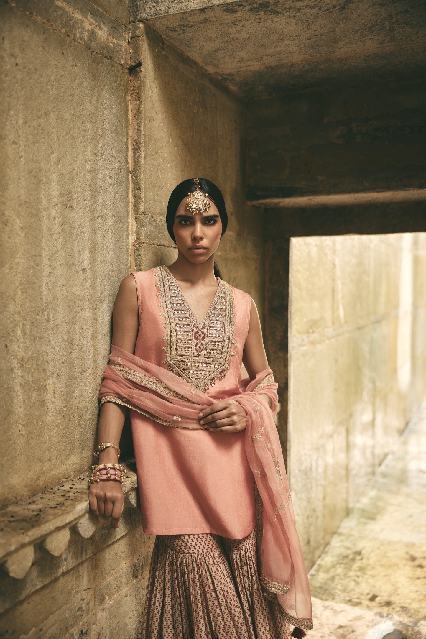 Rose Jaipur Sharara Set