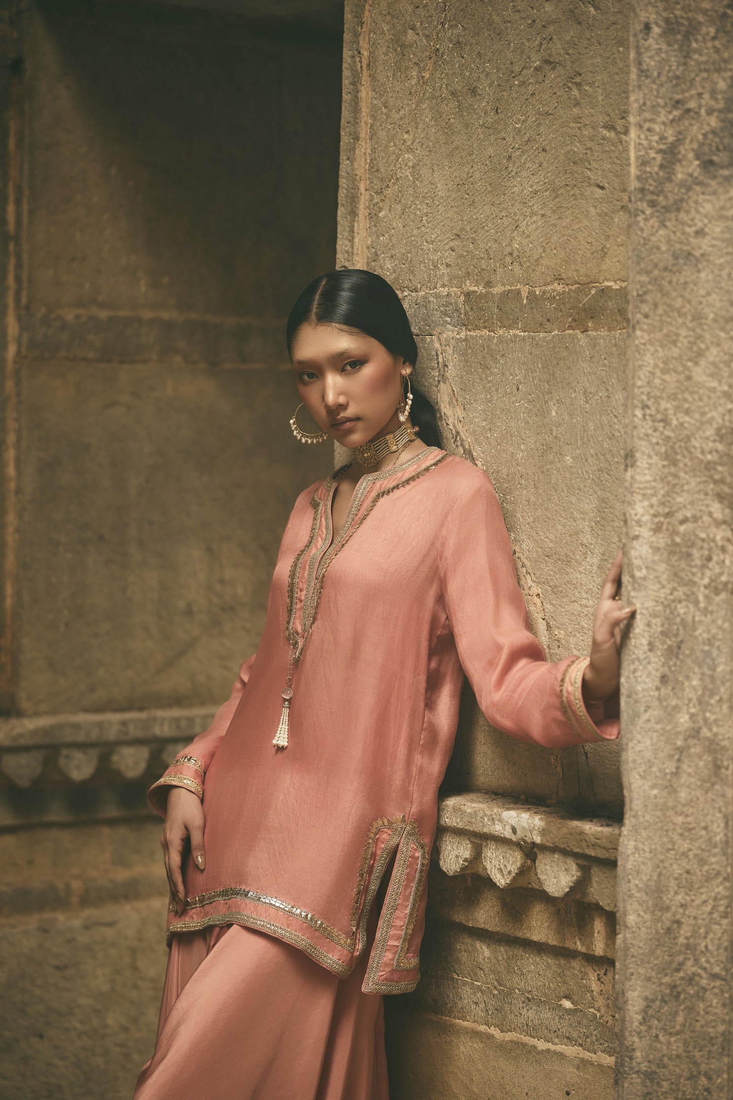 Dhoti & Short Kurti Set