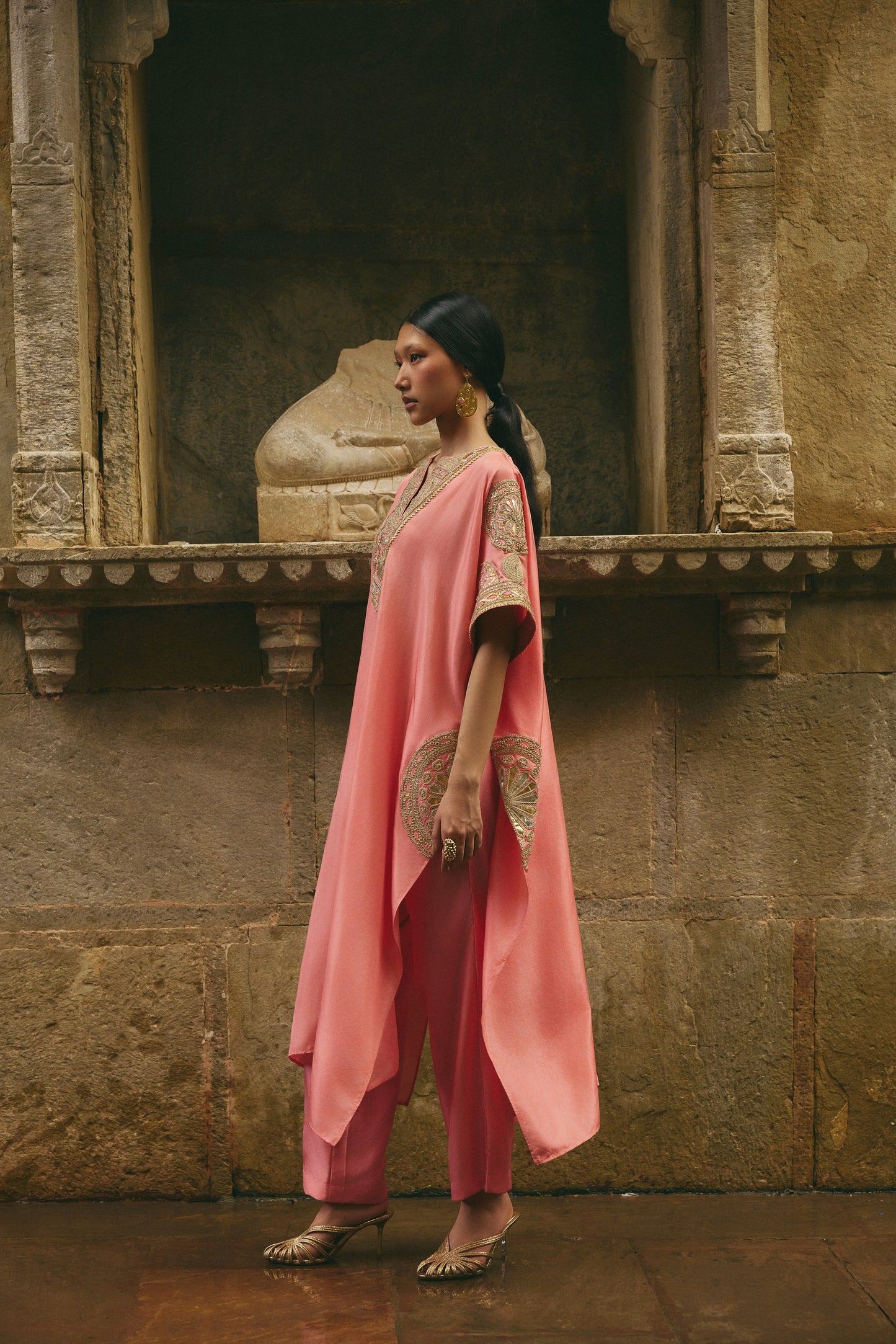 Pink Kaftan Set