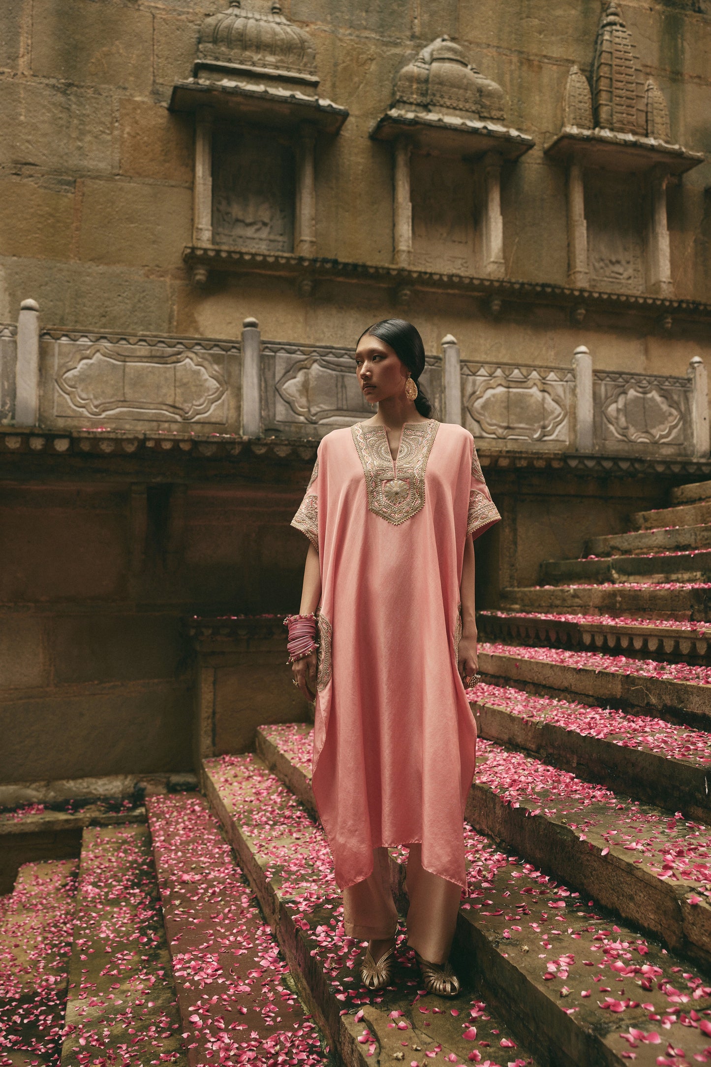 Pink Kaftan Set