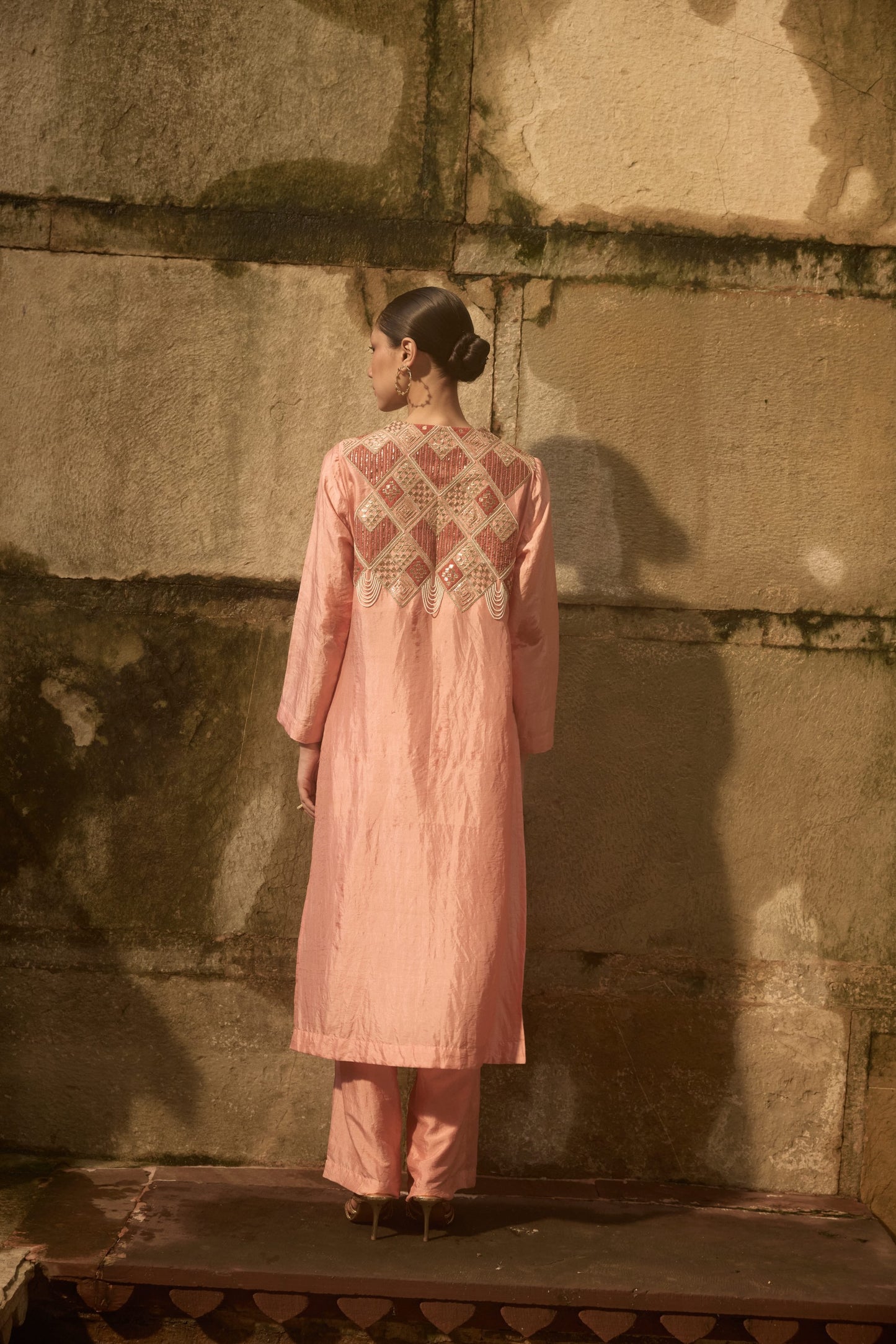 Pink Kurta Co-ord Set