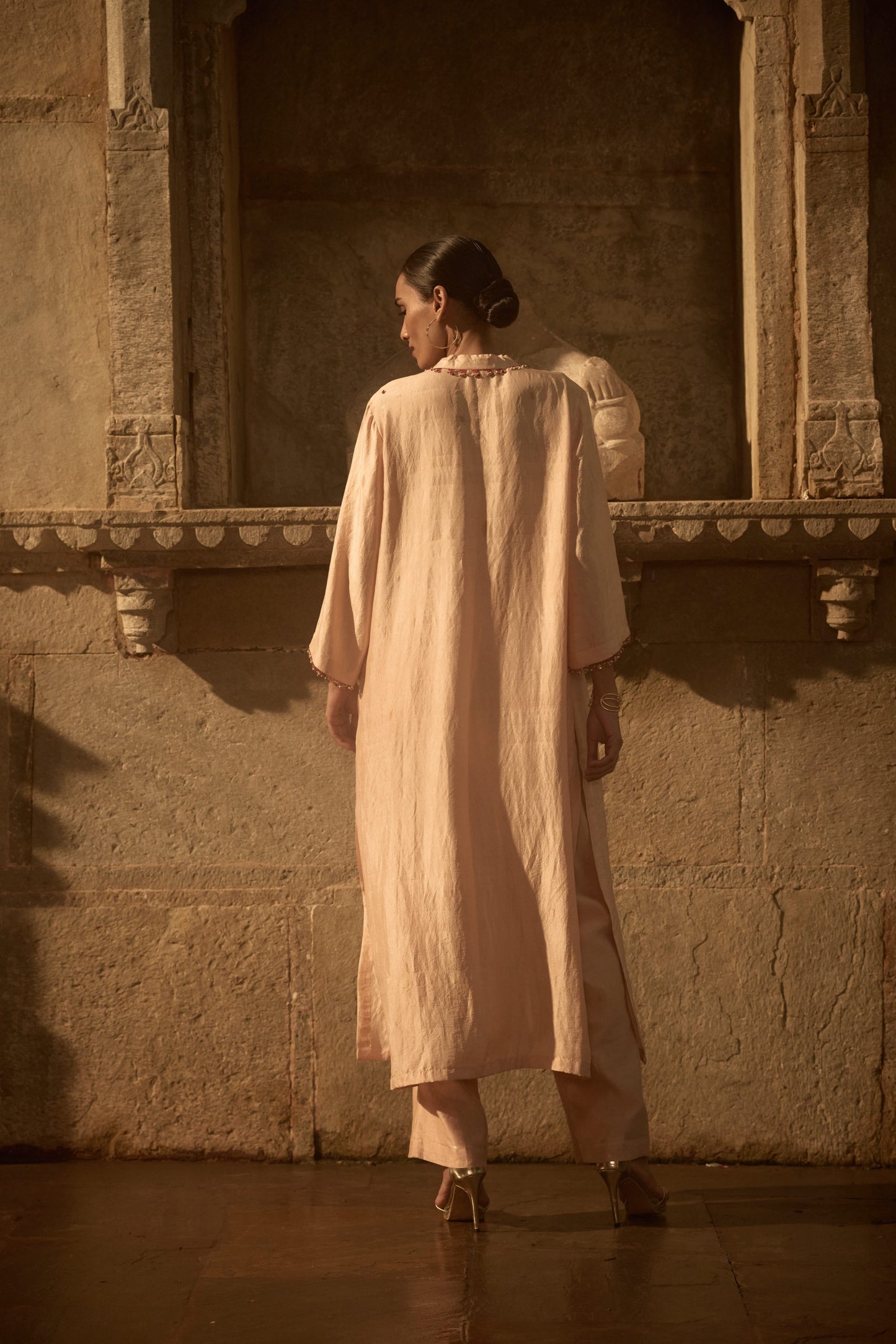 Beige Latkan Kurta