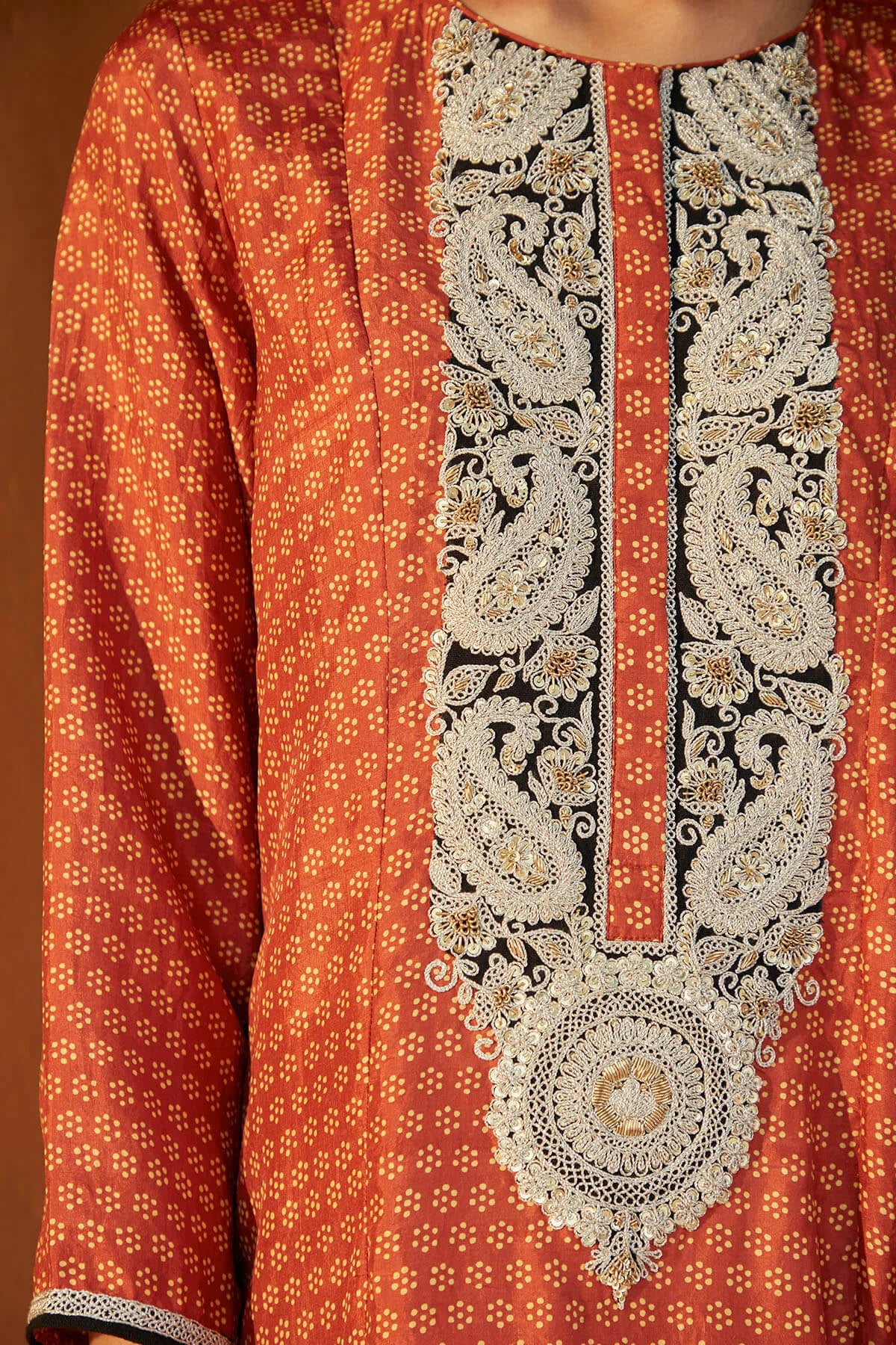 Boondi Yoke Kurta