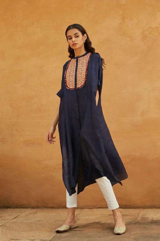 Boondi Blue Kaftan Set