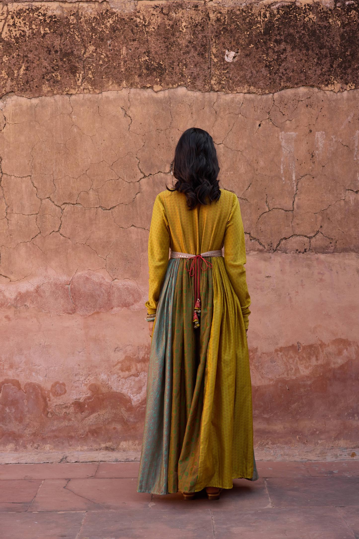 Haldi Nashpal Anarkali Dress