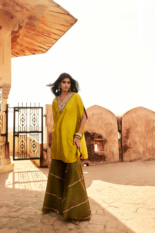 Haldi Nashpal Sharara Kurta Set