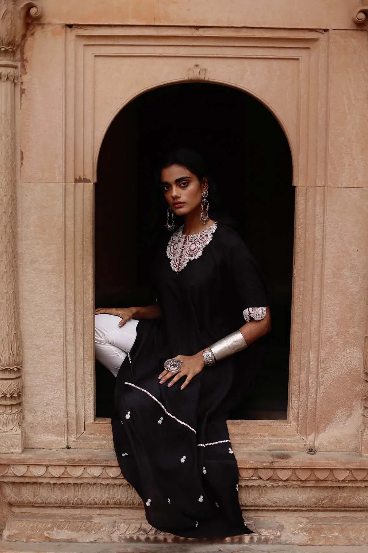 Black Kaftan Set
