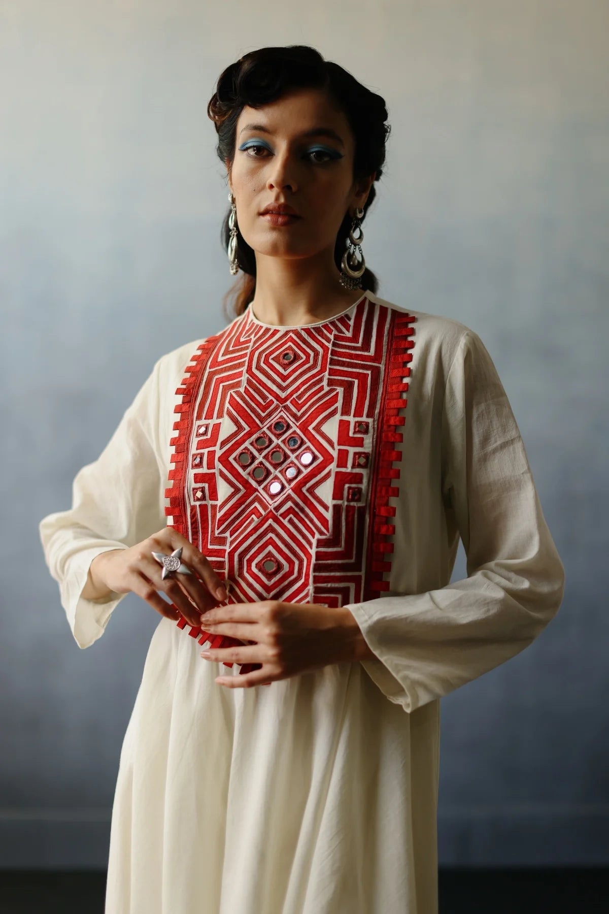 Neel Patchwork Kurta