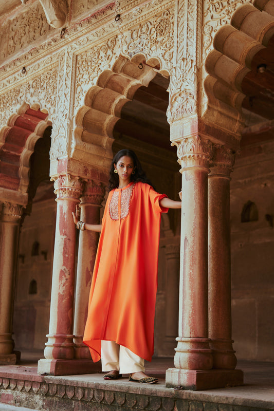 Kesariya Kaftan Set