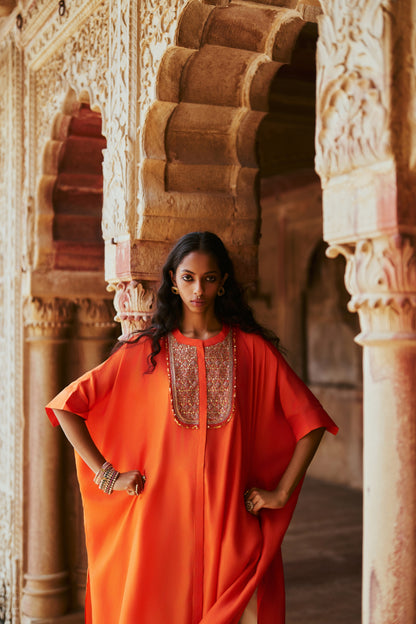 Kesariya Kaftan Set