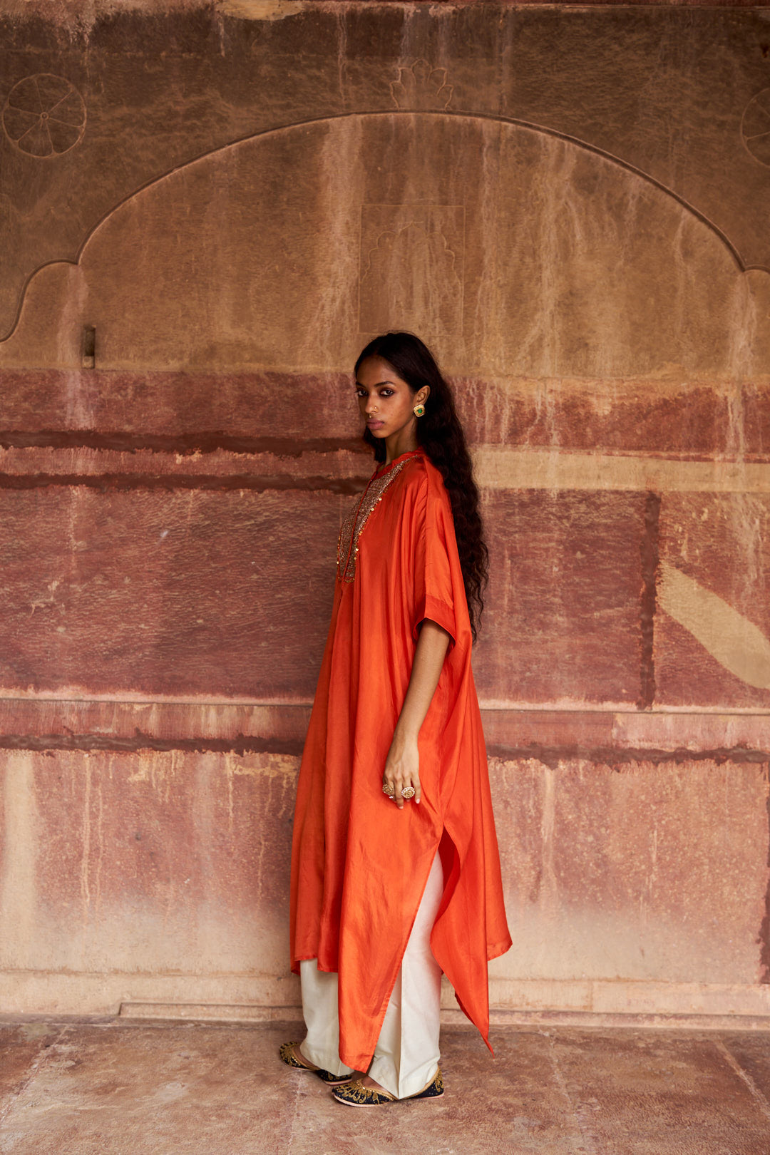 Kesariya Kaftan Set