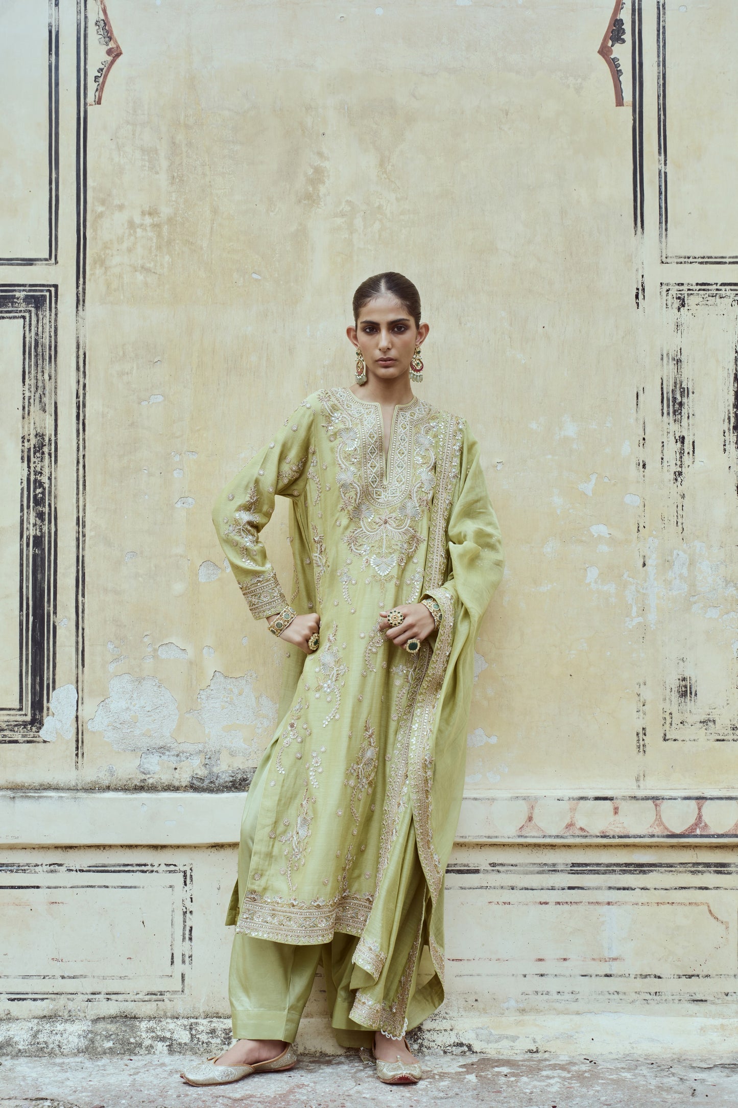 Green Tara Kurta Set