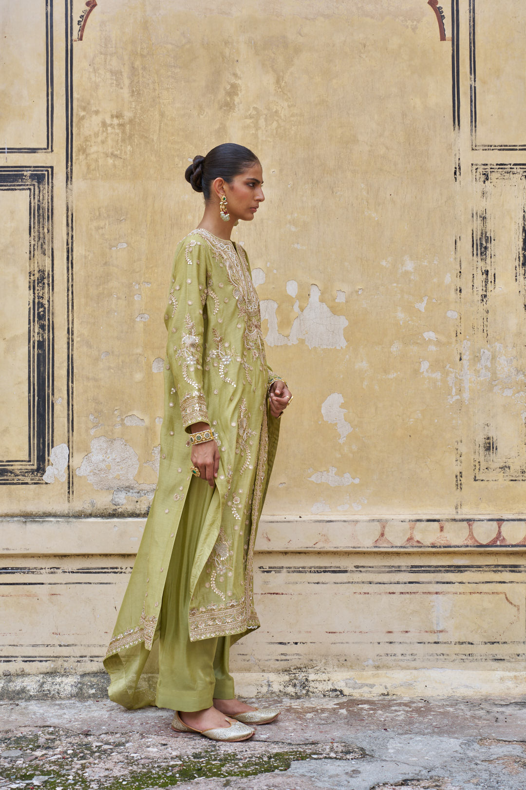 Green Tara Kurta Set
