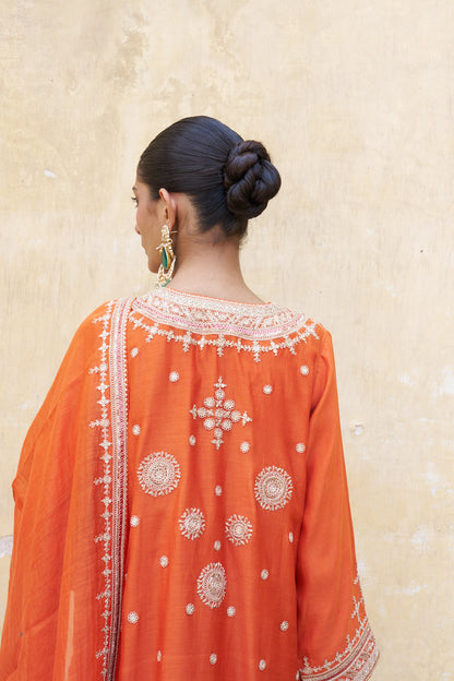 Kesariya Moon Kurta Set