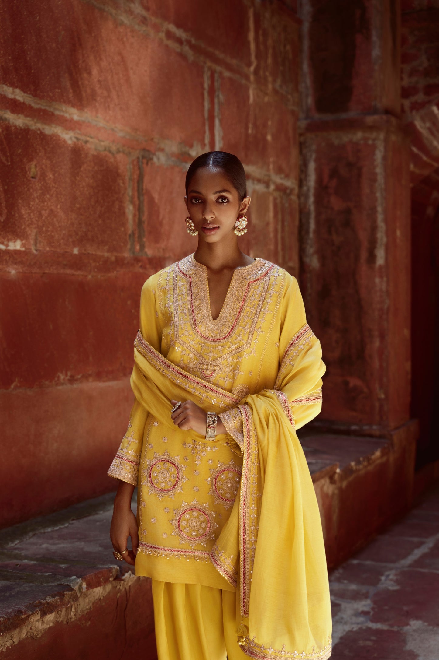 Yellow Moon Kurta Set