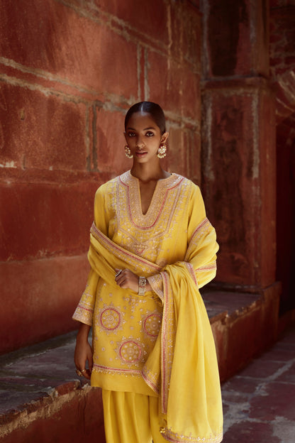 Yellow Moon Kurta Set