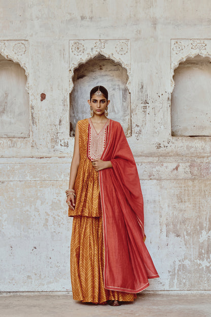 Zigzag Sharara Set