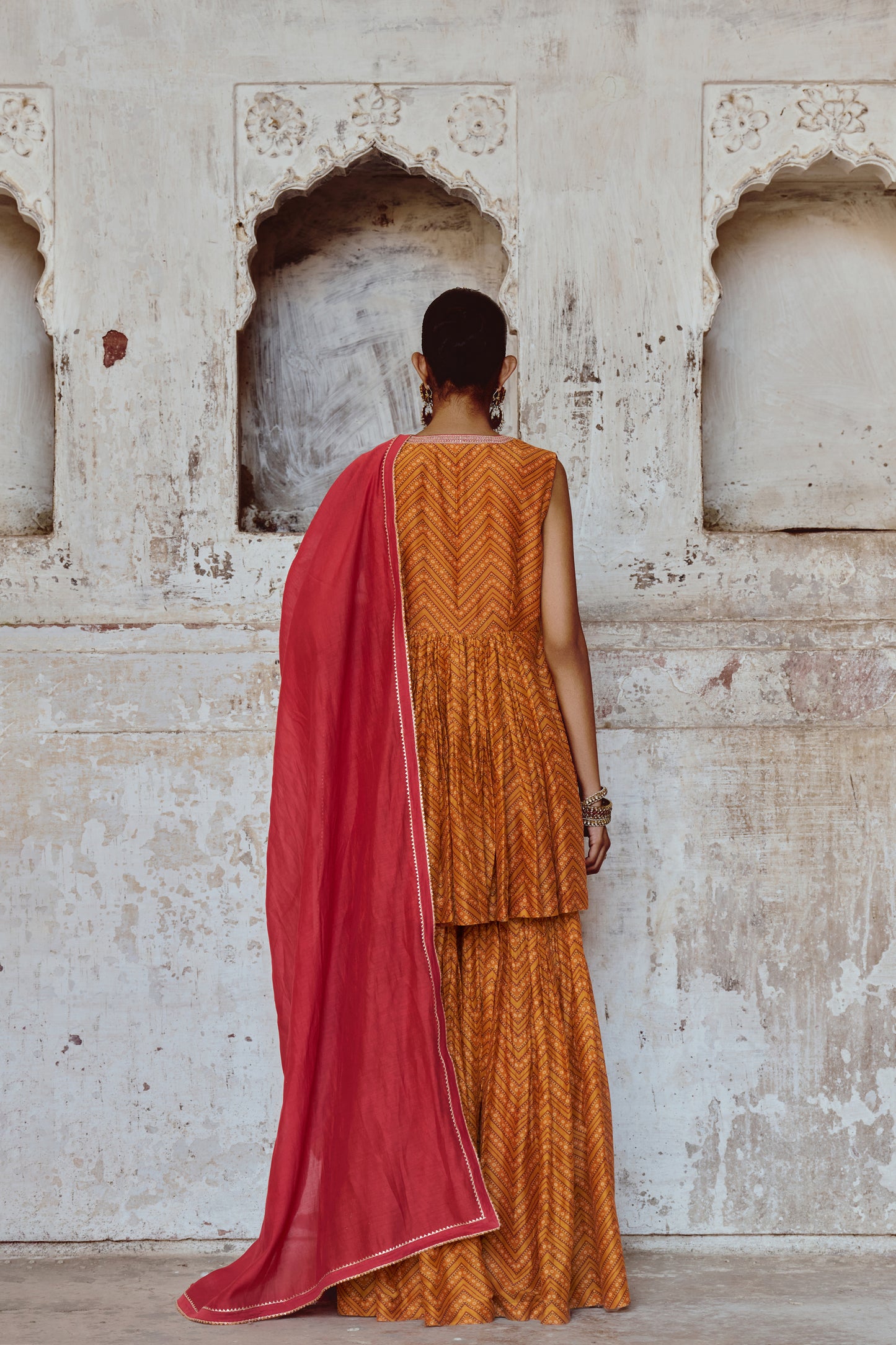 Zigzag Sharara Set