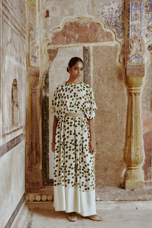Ivory Belted Dress