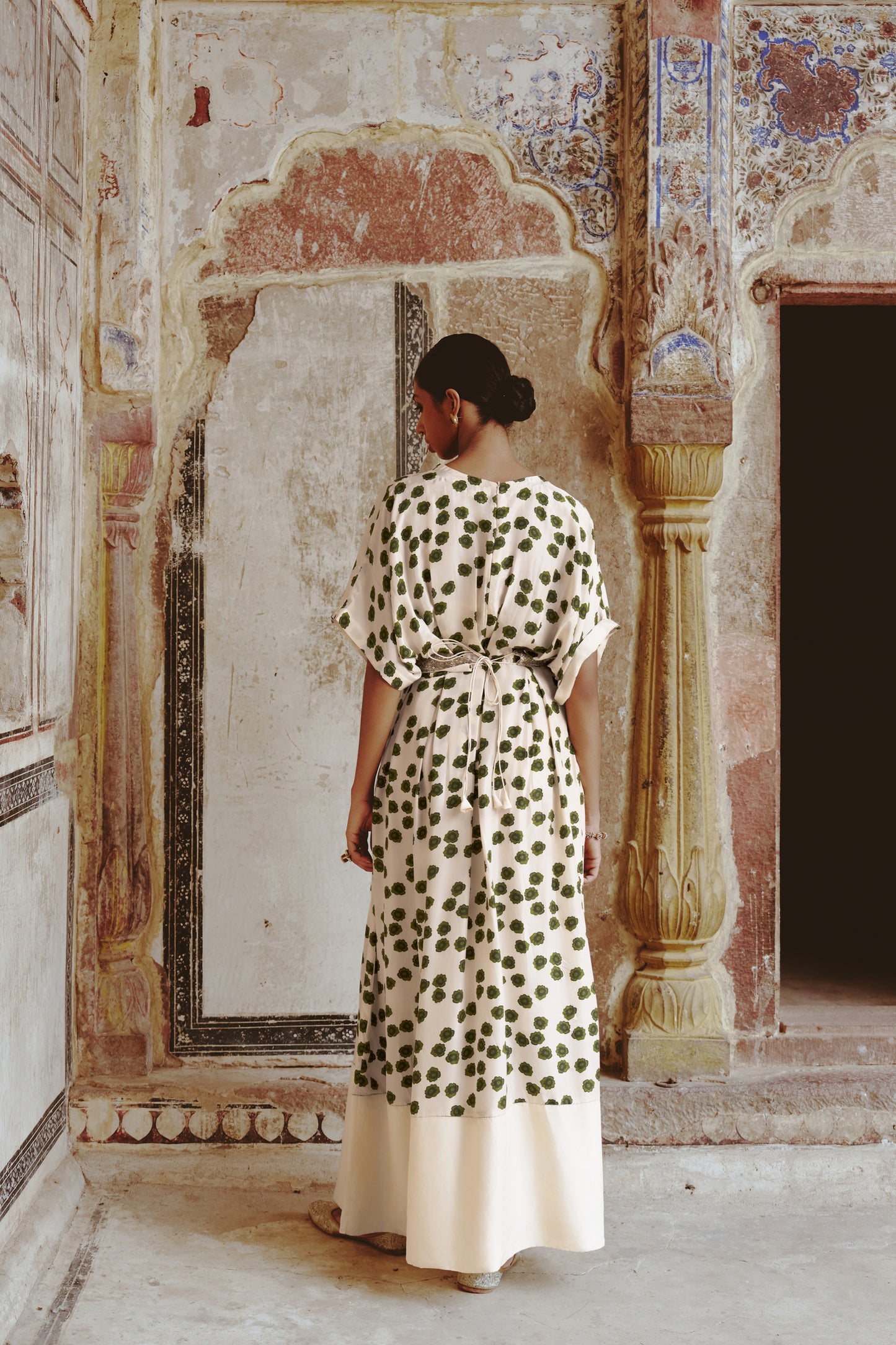 Ivory Belted Dress