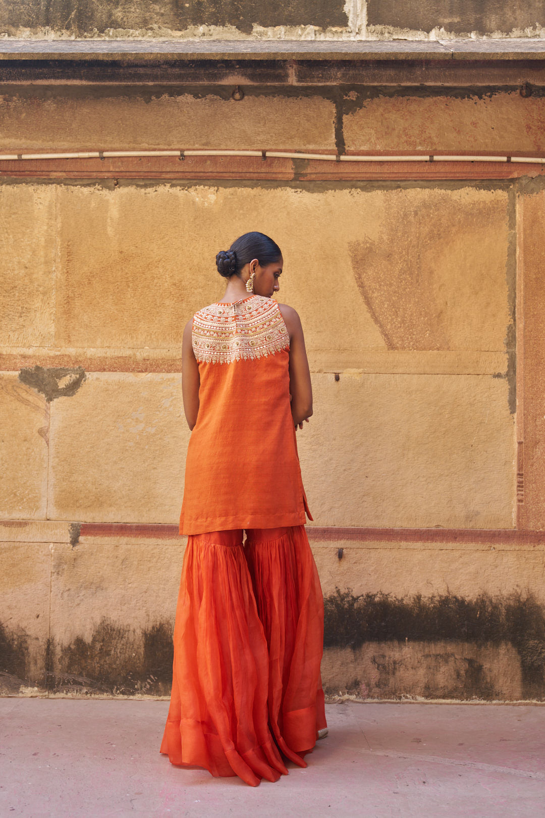 Kesariya Sharara Set