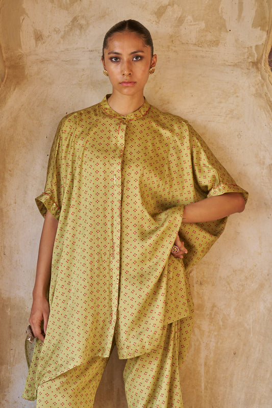 Green Printed Co-ord Set
