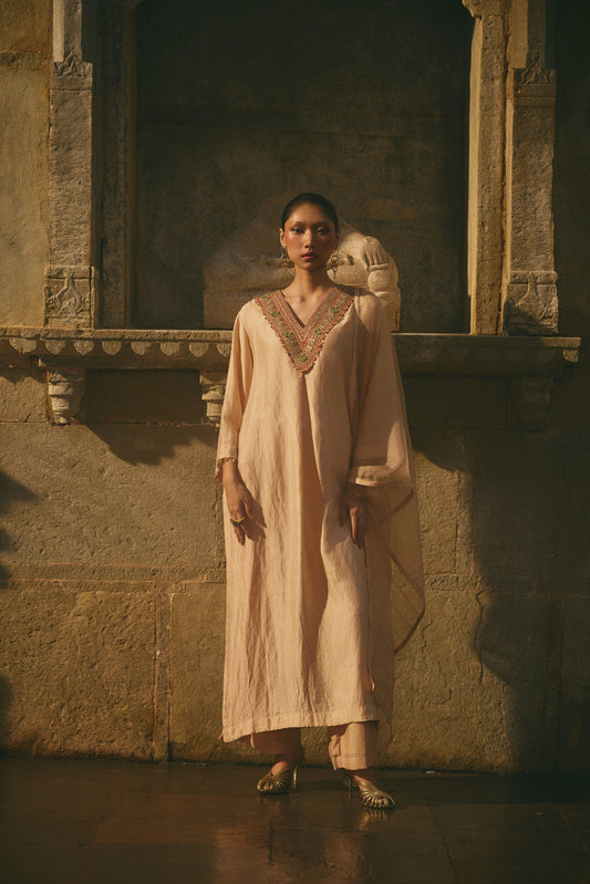 Beige Kurta Set