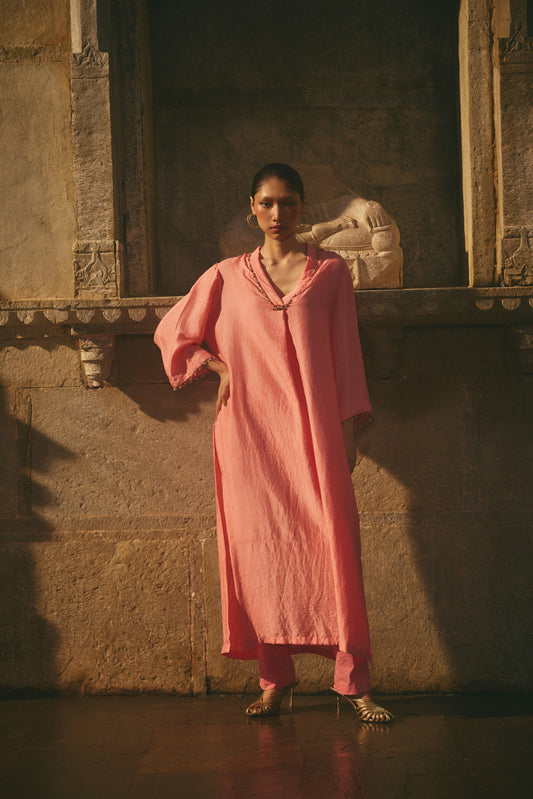 Pink Latkan Kurta