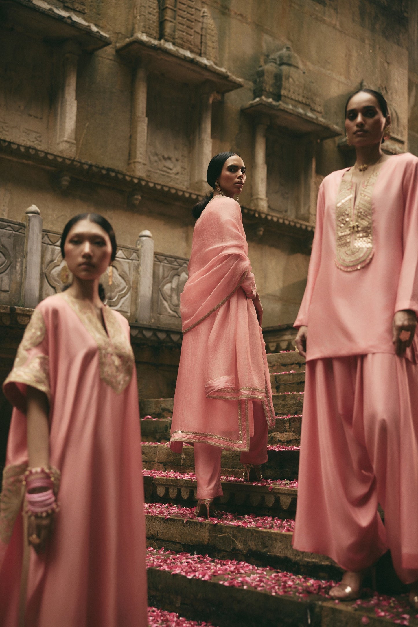 Copper Gota Red Kurta Set