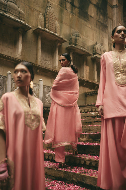 Copper Gota Red Kurta Set