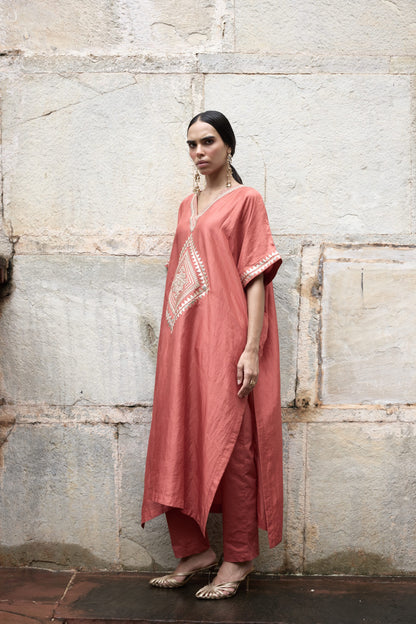 Red Kaftan Set