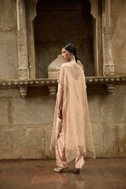 Beige Kaftan Set