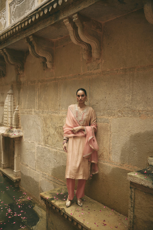 Bagru Long Kurta Set