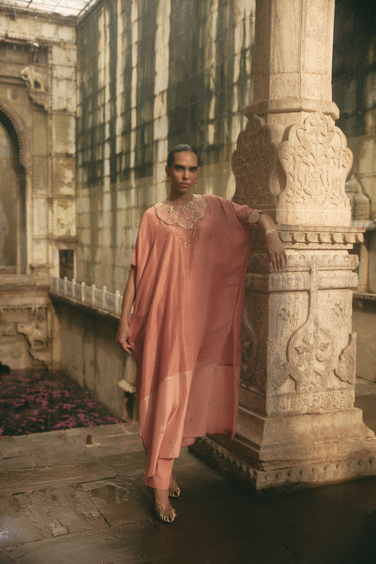 Rose Jaipur Kaftan Set
