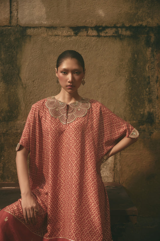 Printed Kaftan Set