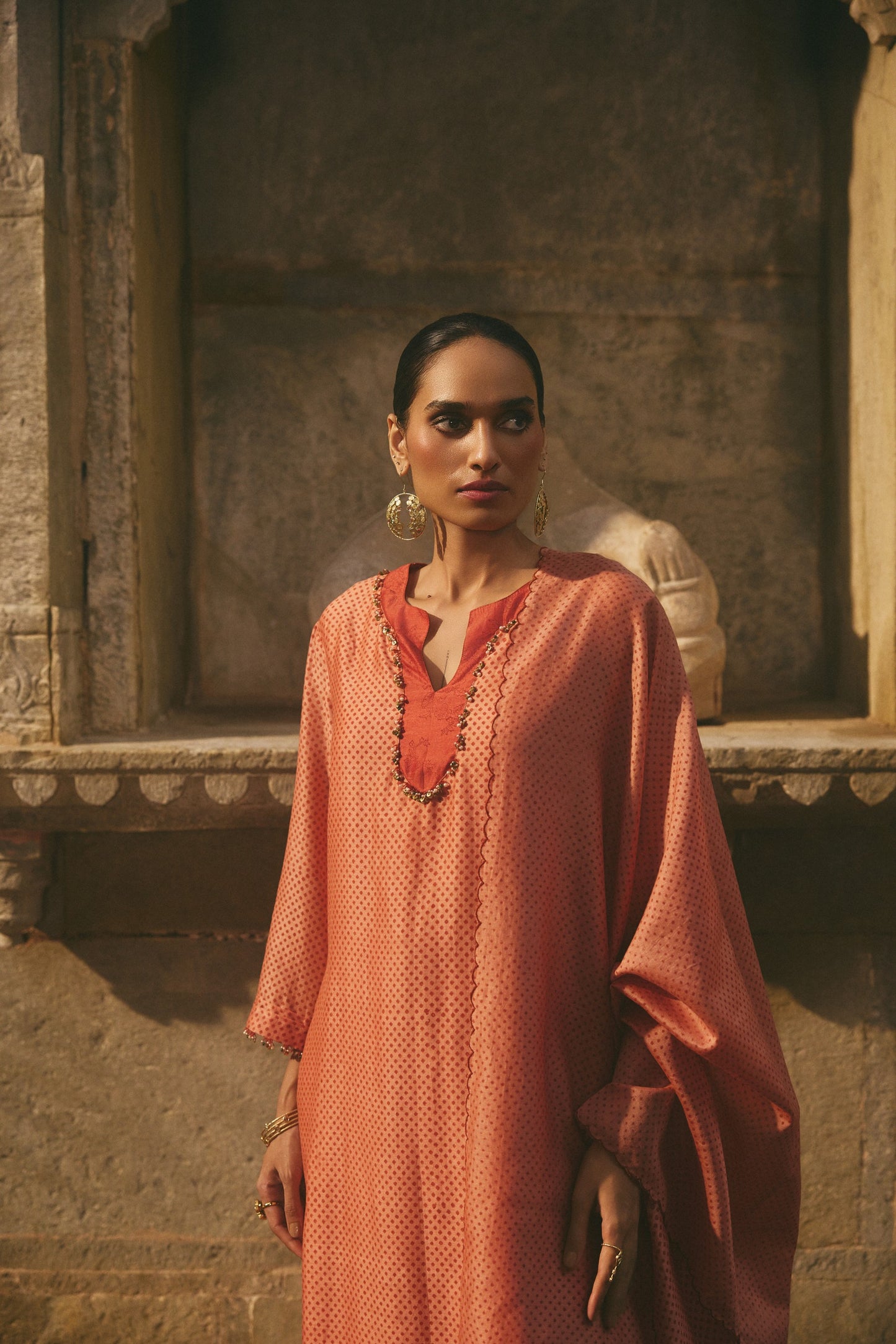 Chanderi Printed Kurta Set