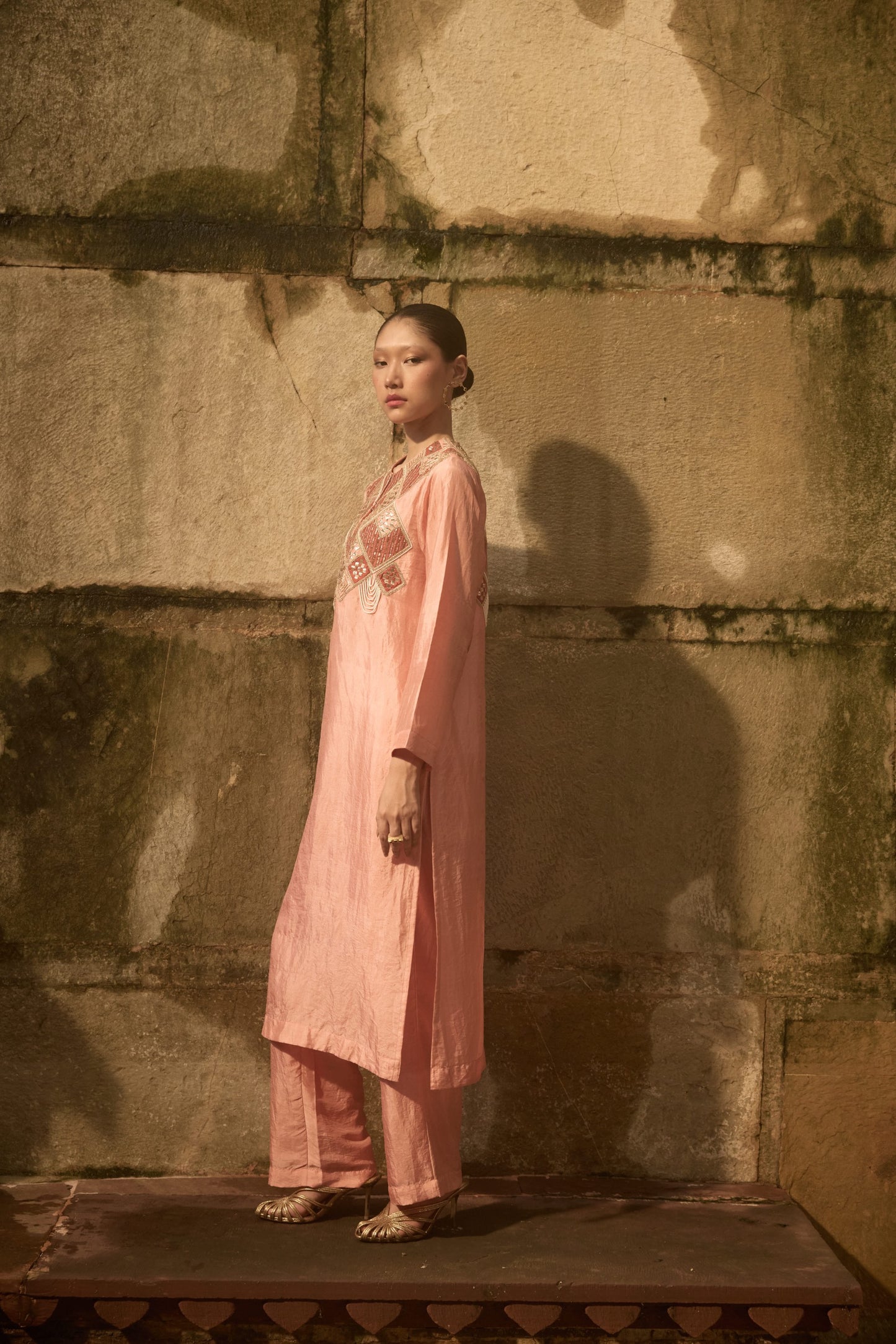 Pink Kurta Co-ord Set