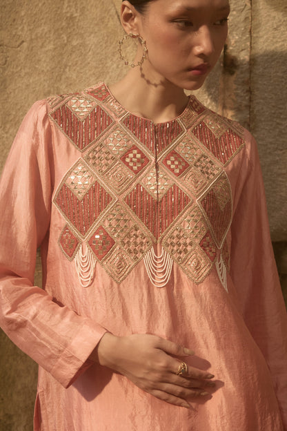 Pink Kurta Co-ord Set