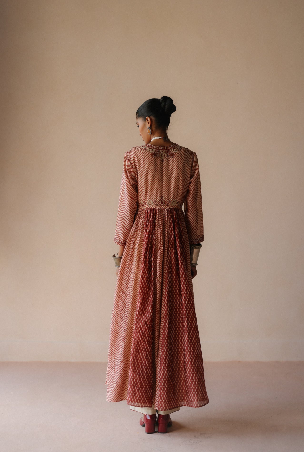 ZigZag Anarkali Set
