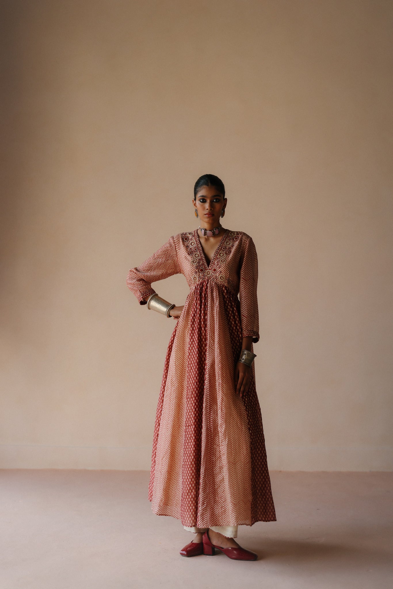 ZigZag Anarkali Set